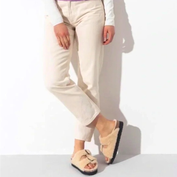 Birkenstock “papillon” Arizona Big buckle shearling Women's sandals - Picture 1 of 11